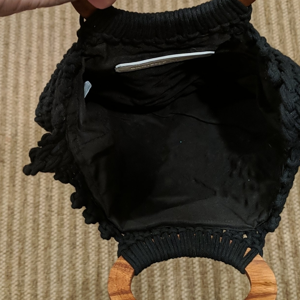 Danielle Nicole Black Fringe Bag - image 5